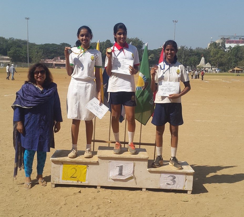 Balmohan Vidyamandir: Shot Put Std X Girls Winners