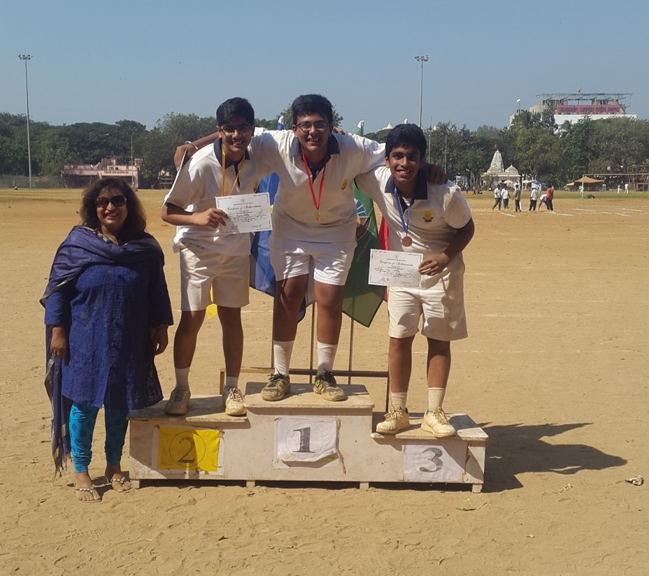Balmohan Vidyamandir: Shot Put Std X Boys Winners