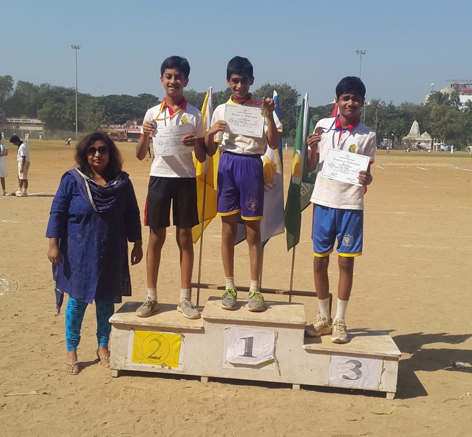 Balmohan Vidyamandir: 100 Mts Std VII Boys Winners