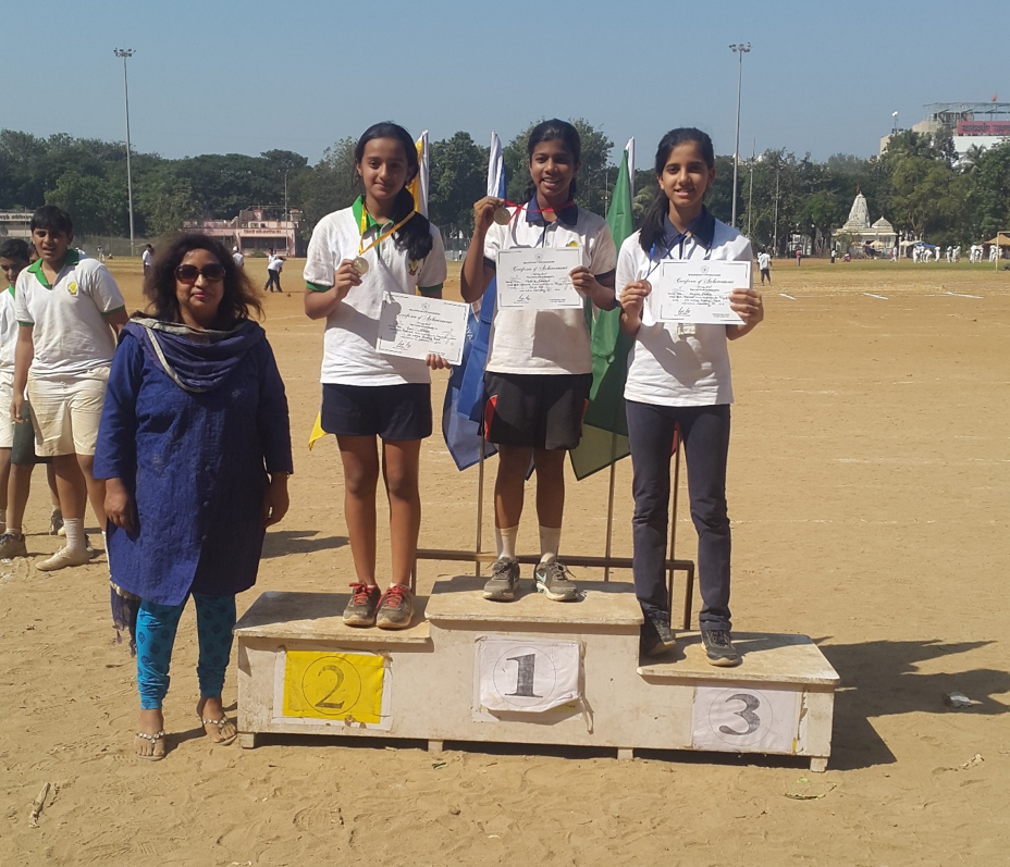 Balmohan Vidyamandir: 100 Mts Std VIII Girls Winners
