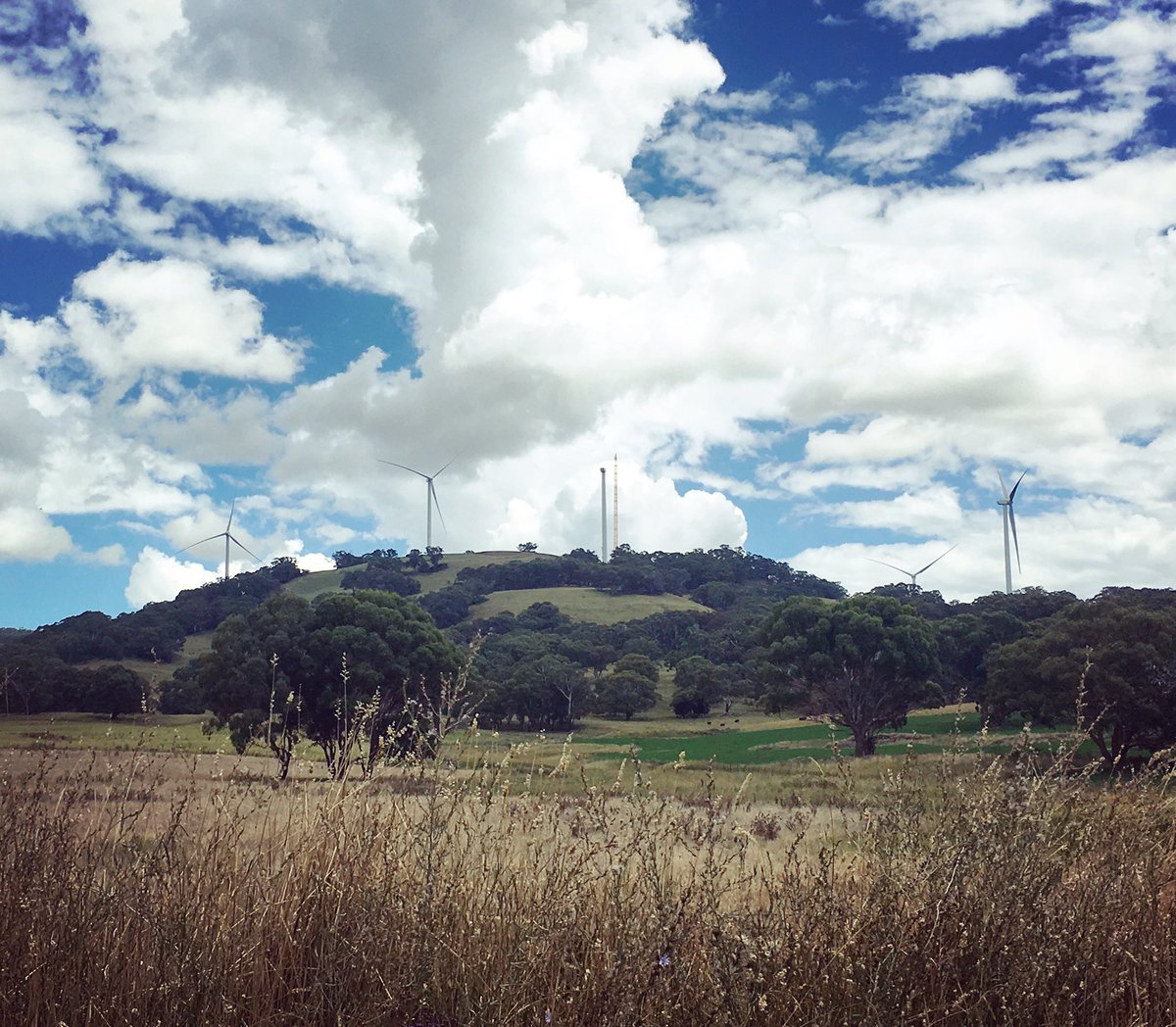 hectares of land will be used. The wind farm is located at the junctions of the Glen Innes, Inverell and Guyra Shires. The wind farm is south of the Gwydir Highway.