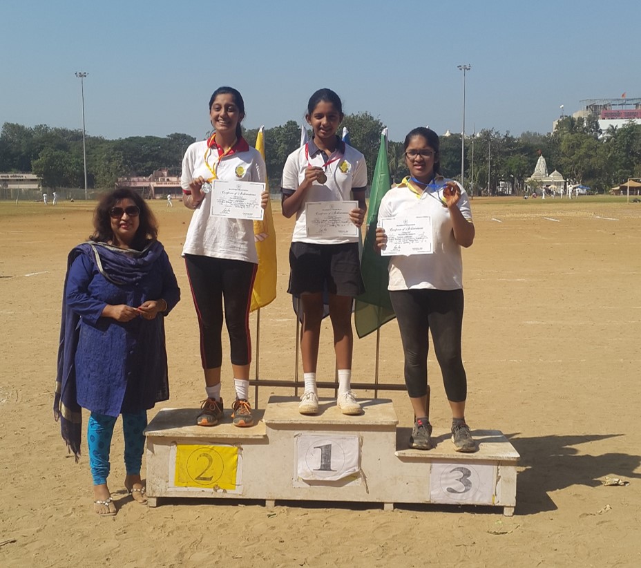 Balmohan Vidyamandir: Shot Put Std VIII Girls Winners
