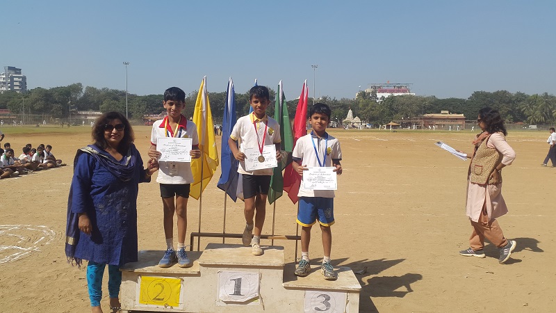 Balmohan Vidyamandir: 100 Mts Std V Boys Winners