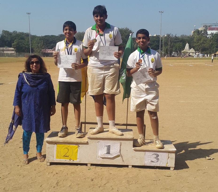 Balmohan Vidyamandir: Shot Put Std VIII Boys Winners