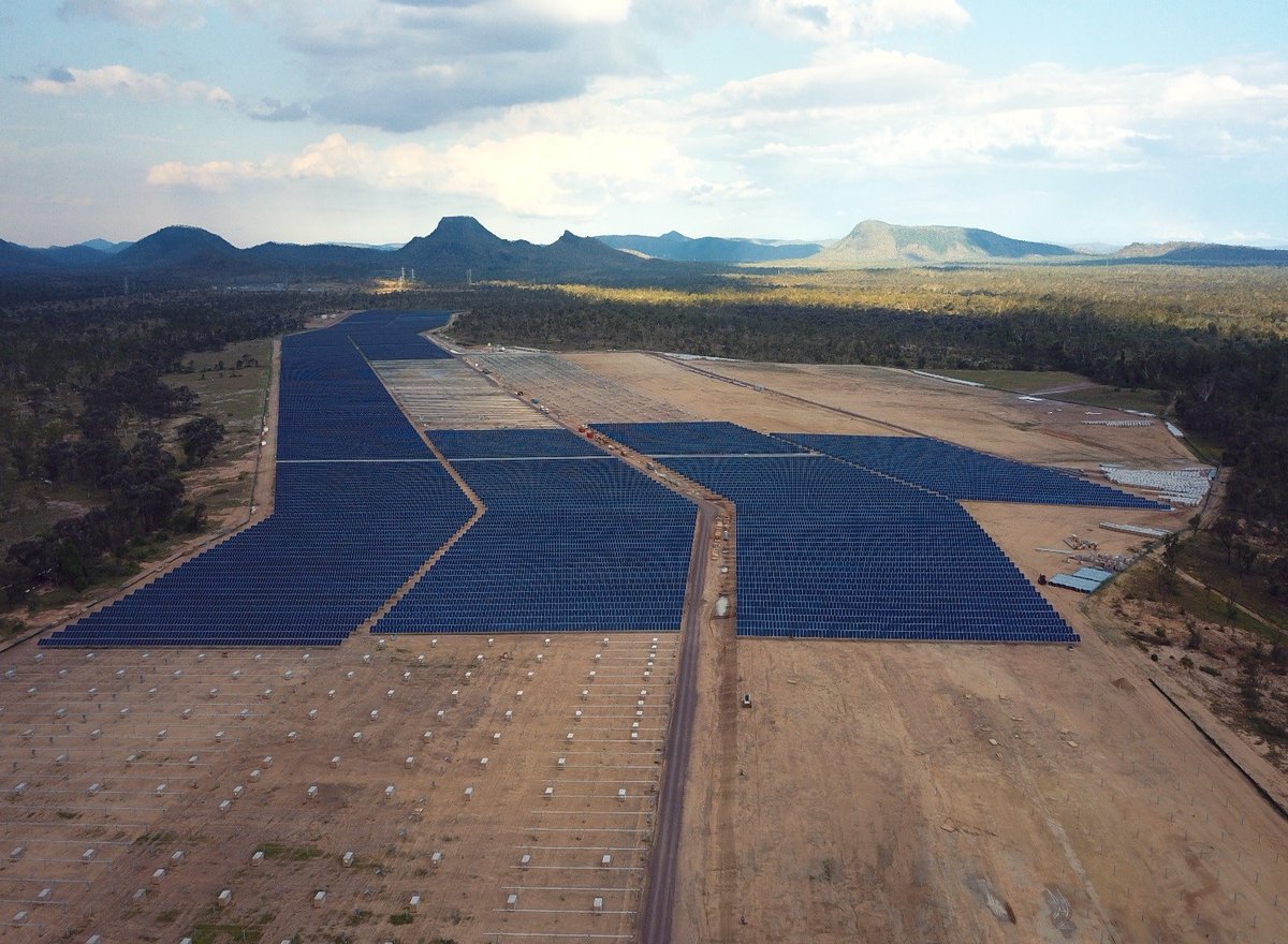 Project update with birds eye view of the installation.