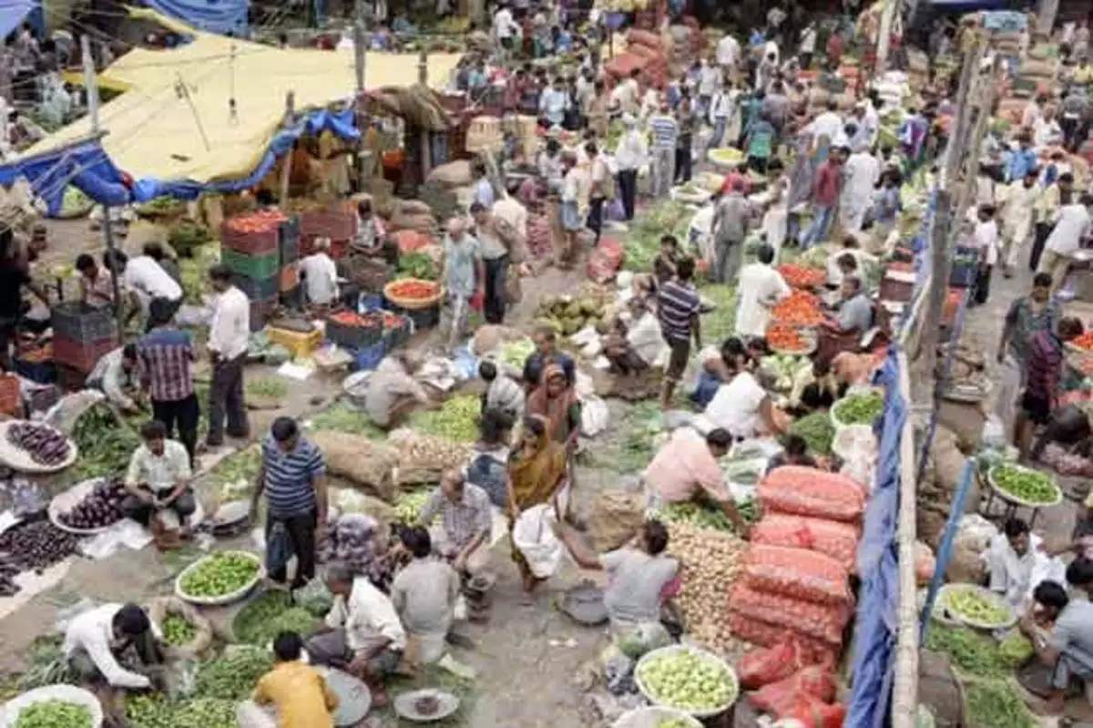 Wholesale price in New Vegetable Market, Khandsa Road, Gurugram on 23 Mar 2020 (min - max in Rs)