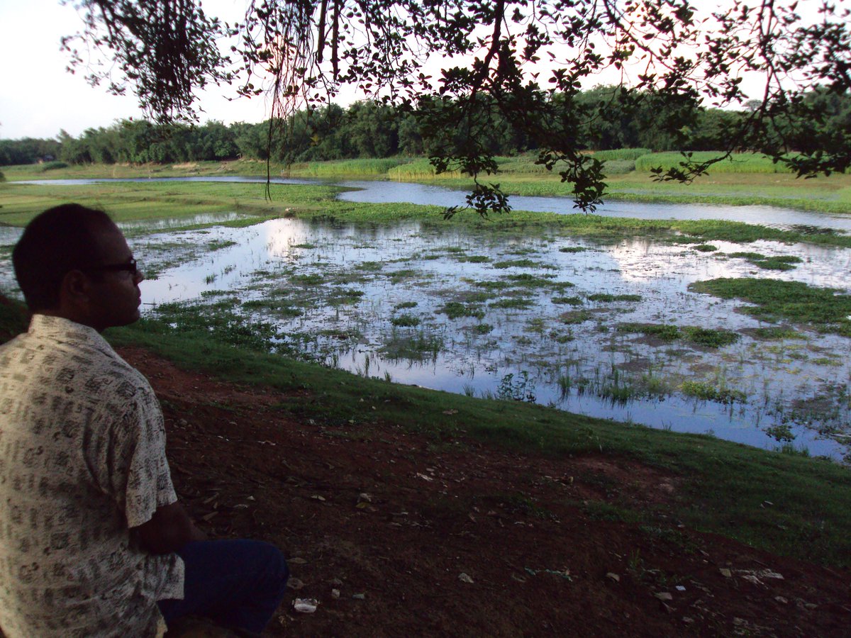 ArialKhan, Narsingdi, Bangladesh. There are 2 ArialKhan - upper one is in Narsingdi, tiny and tamed; lower one is in Barisal, wide and wild. Both were same river before Brahmaputra changed its course and bifurcated the ArialKhan.
