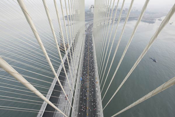 Length of steel wire used, nearly equal to the circumference of the earth