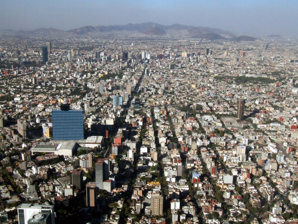 Estimated population of Mexico City in 2014