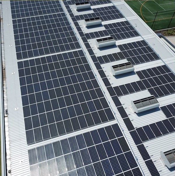 solar panels will be used, covering over 5,200 sq. mts of roof area, resulting in reduced heating of the building and thus providing further benefit.