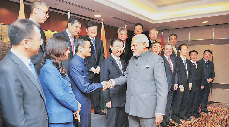 As many as 26 business agreements worth over $22 billion were signed on Saturday between Indian firms, including Adani group, Bharti Airtel and Welspun, and their Chinese counterparts