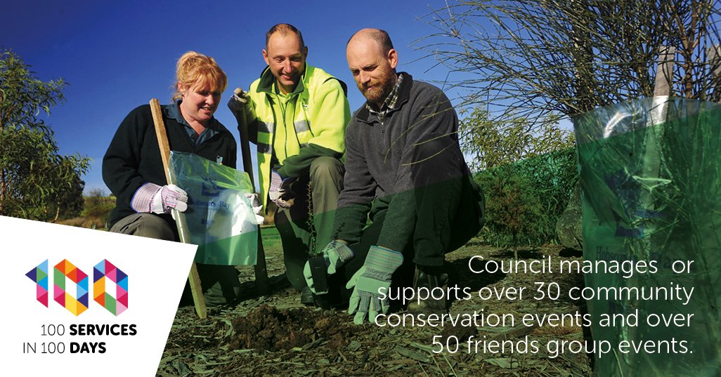 community conservation events managed and supported by the council each year!