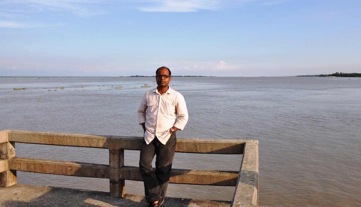 Jamuna River, Bogra. The area I'm standing on a groyne, is known as Prem Jamunar Ghat or Port of Love. The newer but bigger course of Brahmaputra is called Jamuna in Bangladesh. It is one of the widest (8-12 km) & wildest rivers of the country.