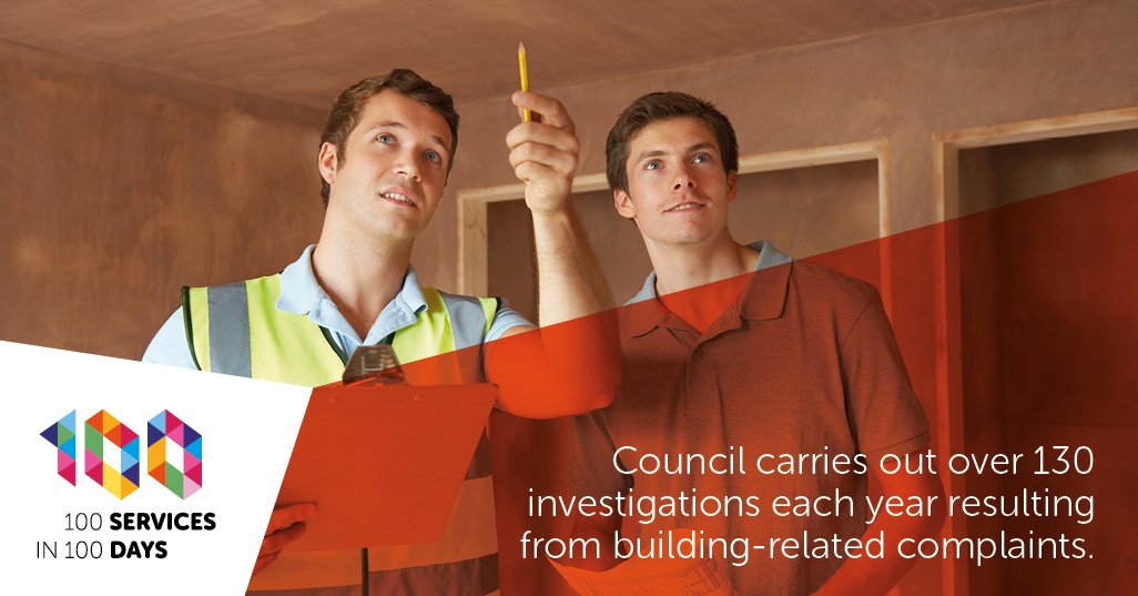 investigations of building related complaints that council carries out each year.