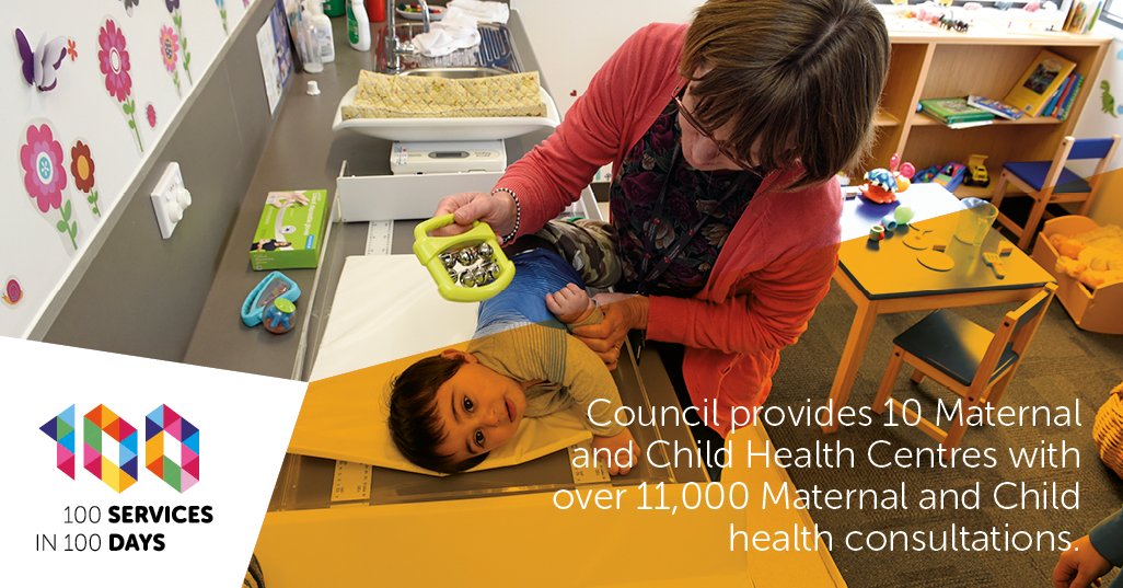 annual consultations held across the 10 maternal and child health centres that the council runs.