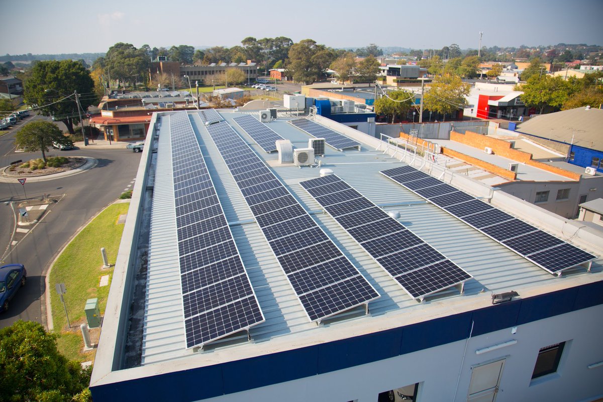 Rooftop Solar at Bank Australia's office in Moe, Victoria