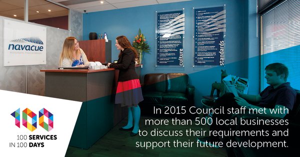 The number of local businesses council staff met to discuss their requirements and support their future development.