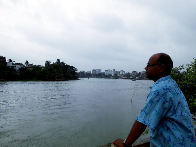 Karnatoli River, Dhaka, Bangladesh. It is one of the least known rivers surrounding Dhaka city. Least encroached as well. And it is still beautiful with green villages on its banks. Off from the Dhaleswari river, it joins the Turag river near Gabtoli.