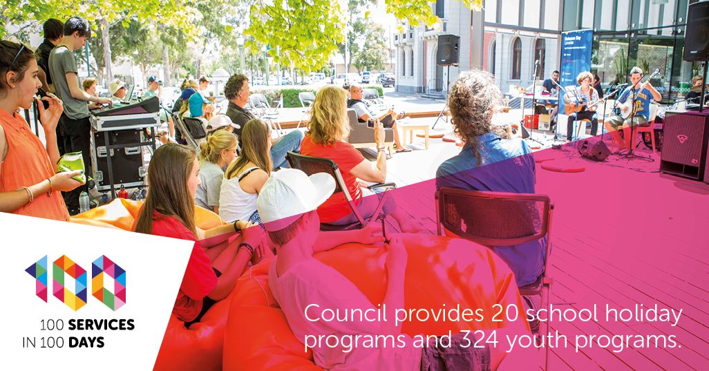 youth programs and 20 school holiday programs that the council runs.