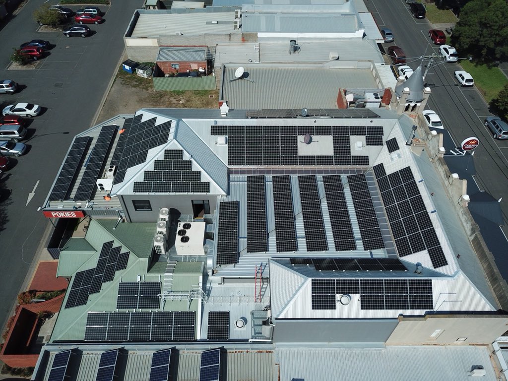 Rooftop solar at Maffra Community Sports Club, Maffra, Victoria