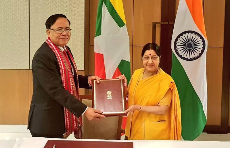 Myanmar became the 68th signatory to the Framework Agreement of the International Solar Alliance. U Kyaw Tin, Minister of International Cooperation, Government of the Republic of the Union of Myanmar signed the International Solar Alliance Framework Agreement in the presence of Smt. Sushma Swaraj, India’s External Affairs Minister on the sidelines of Delhi Dialogue 10.