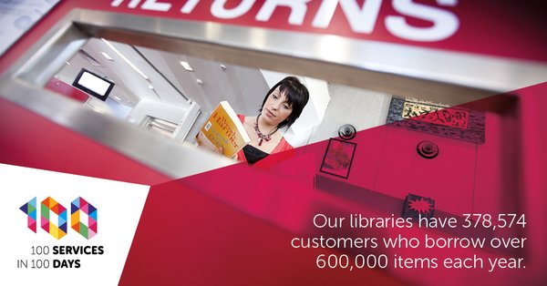 Number of customers across all of the council's 5 libraries. That's enough to fill the MCG 4 times over. Together, they borrow over 600,000 items each year or around 1,644 per day.