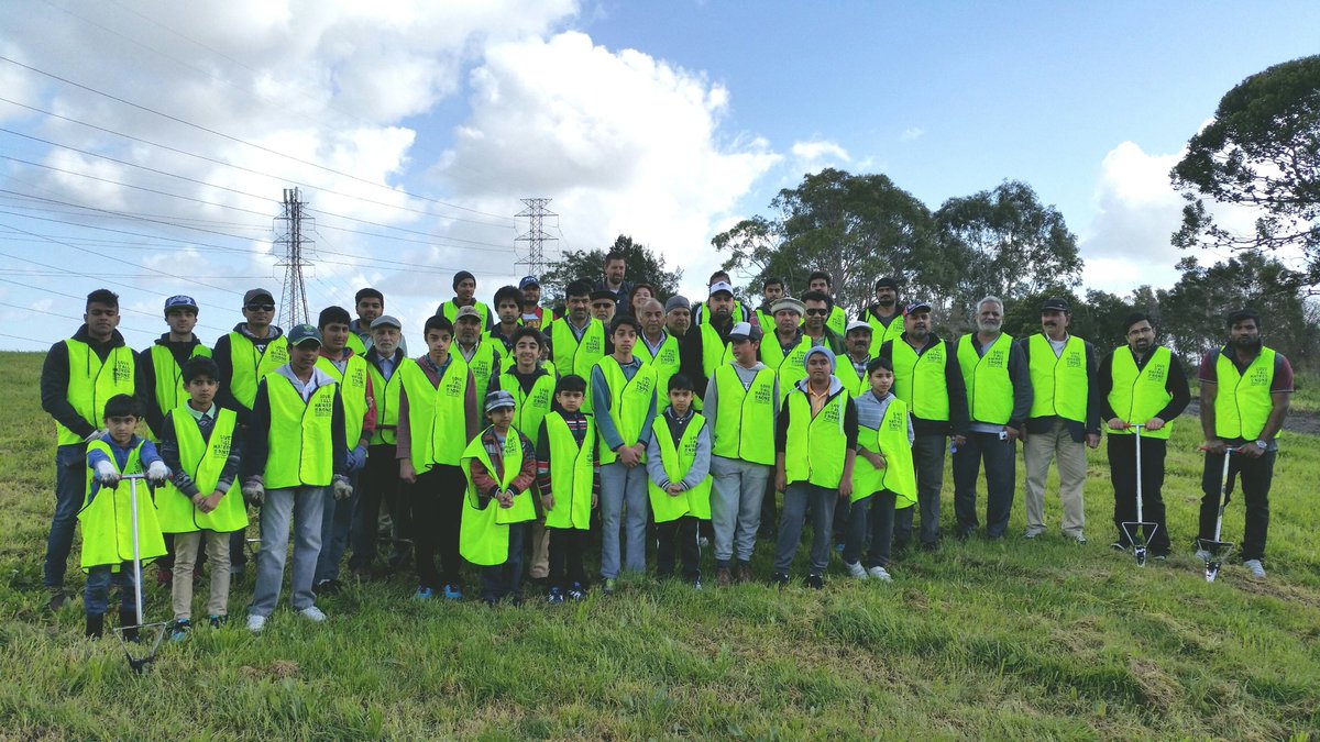 trees planted on #NationalTreeDay by Ahmadiyya Muslims volunteers across 18 sites nationwide.