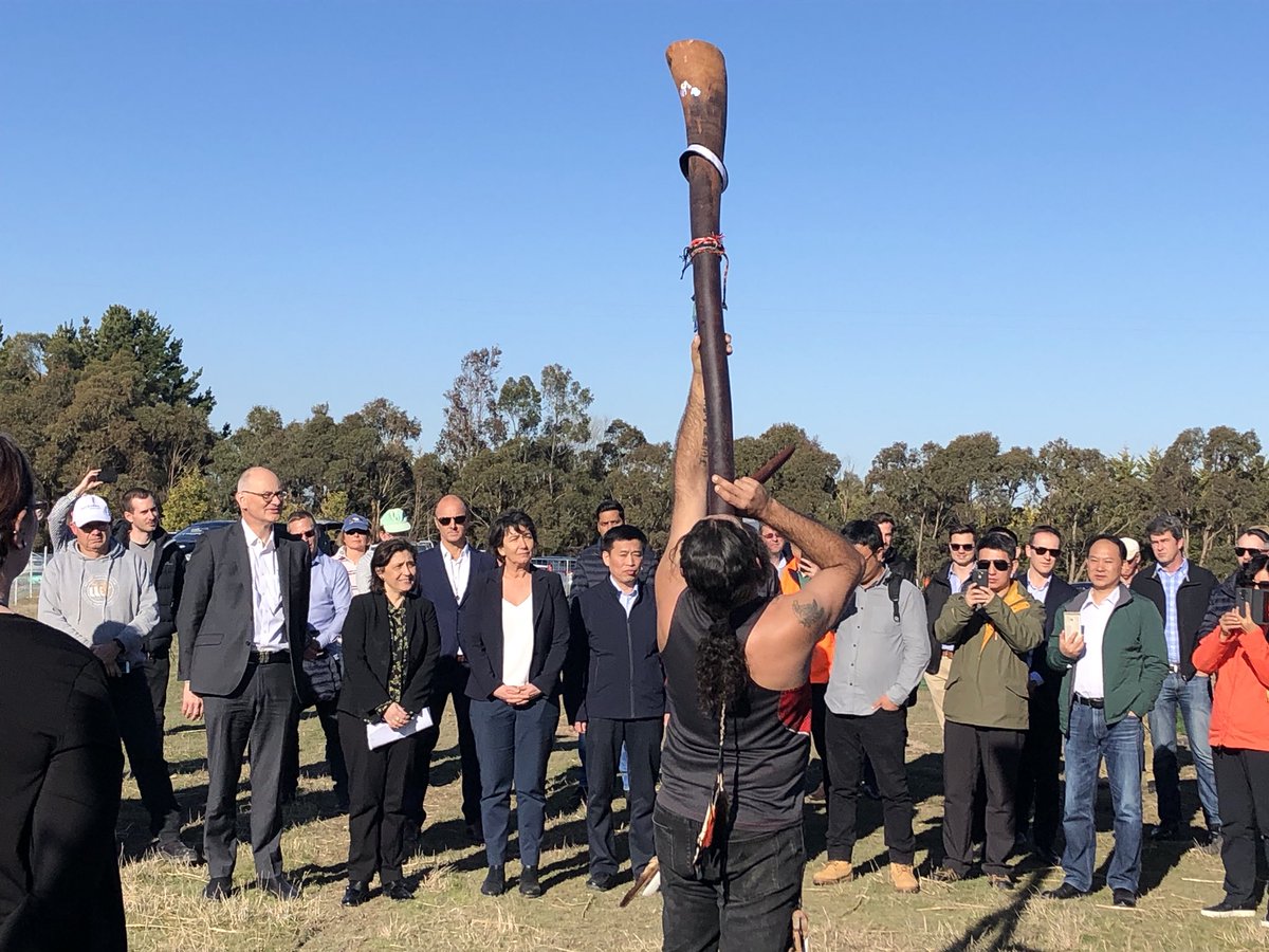 The first sod of earth turned at the site and a ceremony held to mark the official start of construction on the first part of the project.