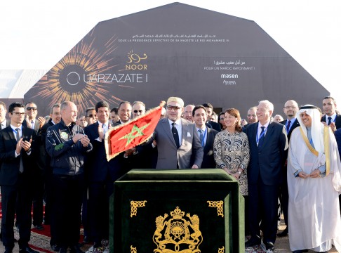 Morocco officially turned on a massive solar power plant in the Sahara Desert today, kicking off the first phase of a planned project to provide renewable energy to more than a million Moroccans.