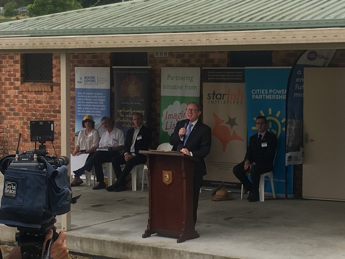 MP Ben Franklin formally launches the project.