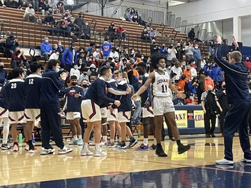 Hosts Conant emerged victorious on opening night (12/3) of Mid-Suburban West boys basketball action over previously undefeated Hoffman Estates by establishing tempo control of the game and slowing down a Hoffman squad that entered the contest averaging 63 points a game in building a 4-0 start to its young season.