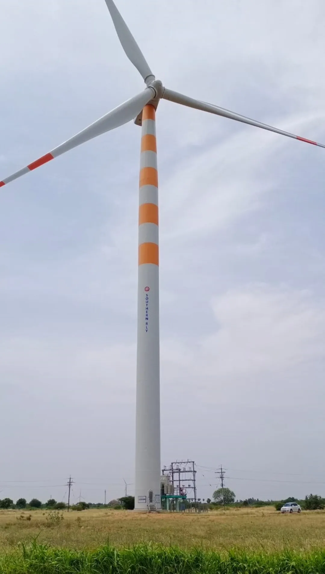 generation capacity based on wind power installed by Southern Railways as of May 2022. Wind Power Plants have been erected at Kayathar (near Gangai Kondan / Kadambur Railway stations) in Tuticorin district under Madurai division of Southern Railway at a cost of Rs.72 crores.